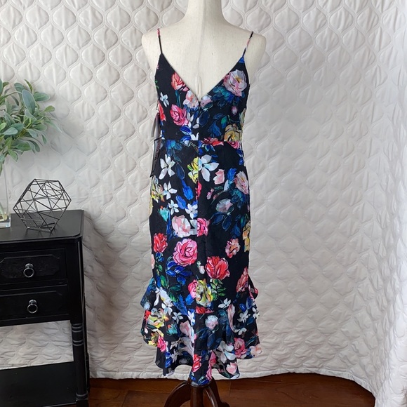 NWT Aidan Mattox Ruffled High/Low Cocktail Dress - Picture 5 of 12